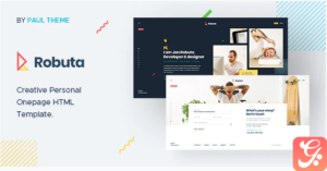 Robuta - Personal Onepage HTML Template