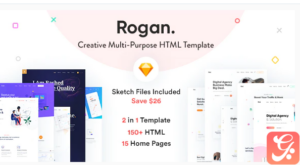 Rogan - Creative Multipurpose HTML + RTL template