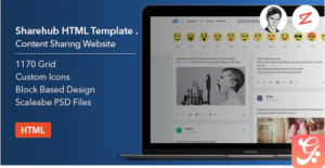 Sharehub Content Sharing HTML Template