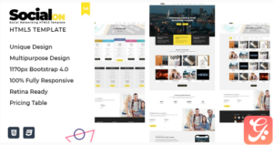 Social Net - Corporate Networking Connection HTML5 Template