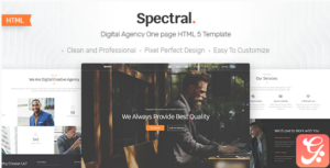 Spectral - Business & Agency One Page HTML5 Template