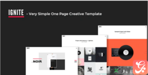 IGNITE - Very Simple One Page Creative Template