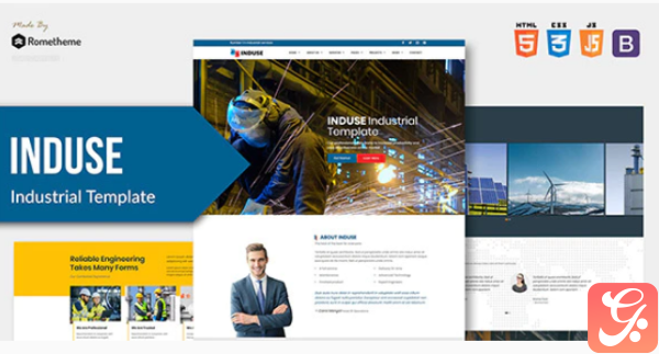 INDUSE Industrial Services HTML Template
