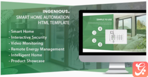 Ingenious - Smart Home Automation HTML Template