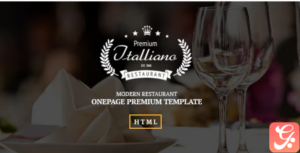 Italliano - Clean Premium Restaurant Template