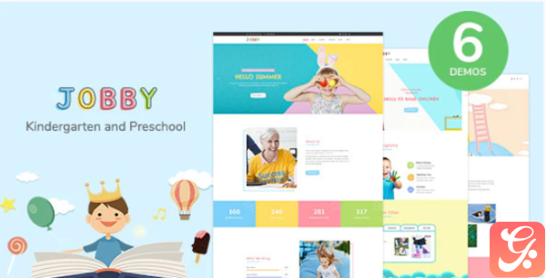 Jobby Day Care and Kindergarten HTML5 Template