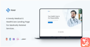 Kear - Medical & Healthcare Landing Page Template