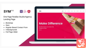 Sym - Parallax Studio/Agency Landing Page