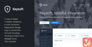KeySoft - Software Landing Page