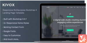 Kivox - Landing Page Template
