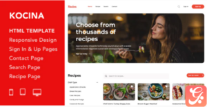 Kocina - Cooking Recipes HTML5 Responsive Template