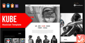 Kube - Musician, DJ, Band, Music HTML Template