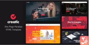 Creatic - One Page Parallax HTML Template