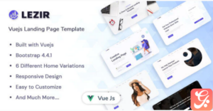 Lezir - Vuejs Landing Page Template