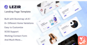Lezir - Landing Page Template