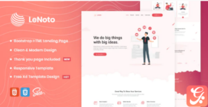 LeNoto - Isometric Business HTML Landing Page