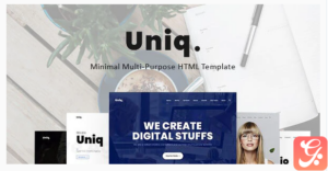 Uniq - Minimal Multipurpose Creative HTML Template