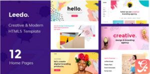Leedo – Modern, Colorful & Creative Portfolio HTML5 Template