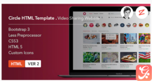 Circle Video Sharing Website HTML Template