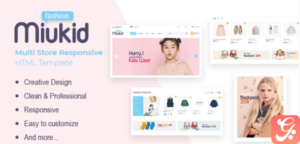 MiuKid - Multi Store Responsive HTML Template