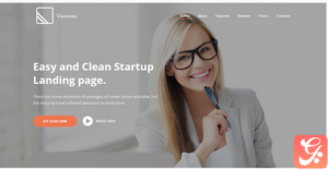 Vanessa - Easy Startup Landing Page Template
