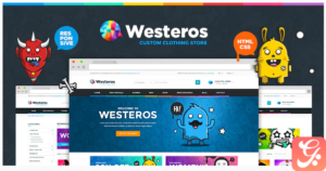 Westeros Custom Clothing Responsive HTML Template