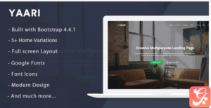 Yaari - Landing Page Template