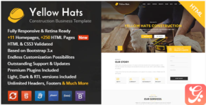Yellow Hats - Construction, Building & Renovation HTML Template