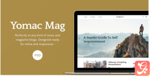 Yomac — Magazine and Blog PSD Template