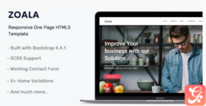 Zoala - One Page Template