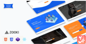 Zooki - ReactJs Landing Page Template