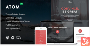 Atom - Responsive Email + Themebuilder Access