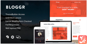 Bloggr - Responsive Email + Themebuilder Access