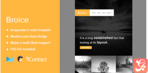 Broice - Responsive E-mail Template + Themebuilder Access