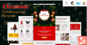 Christmas-Responsive Email Template + Online Builder