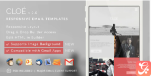 Cloe - Responsive Email Template + Builder Access