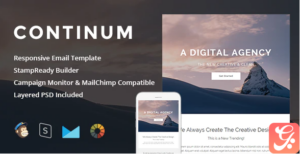 Continum - Responsive Email + StampReady Builder