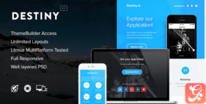 Destiny - Responsive Email + Themebuilder Access
