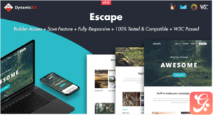 Escape - Responsive Email + Online Builder