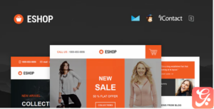 ESHOP - Responsive E-mail Template + Online Access