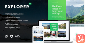 Explorer - Responsive Email + Themebuilder Access