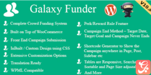 Galaxy Funder - WooCommerce Crowdfunding System 11.5