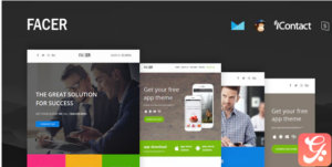FACER - Responsive E-mail Templates set + Online Access