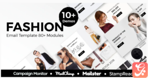 Fashion - Ecommerce Responsive Email Template With StampReady, Mailster, Mailchimp, Campaign Monitor