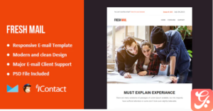 Fresh Mail - Responsive E-mail Template + Themebuilder Access