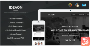 IdeaOn - Design Agency Email Template + Builder Access