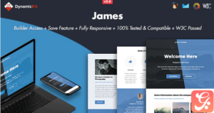 James - Responsive Email + Online Template Builder