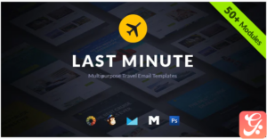Last Minute Multipurpose Hotel/Travel E-Newsletter + Builder Access