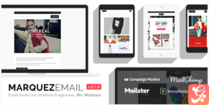 Marquez - Multipurpose Responsive Email: 80+ Sections + StampReady Builder + MailChimp + Mailster