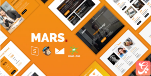 Mars - Responsive Email Template with MailChimp Editor, StampReady & Online Builder